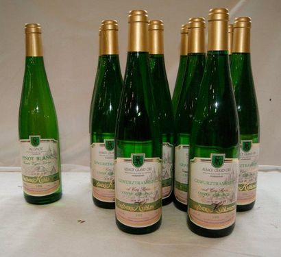 null 10 bouteilles de Gewurztraminer, Kulmann, 1995. On y joint une bouteille de...