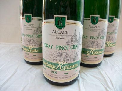 null 6 bouteilles de Tokay - Pinot Gris, Frederic Kuhlmann, 2000 (léger dépôt)