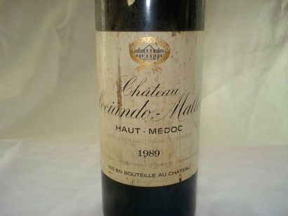 null 1 bouteille de Haut Médoc, Château Sociando-Mallet, 1989 (es,LB)