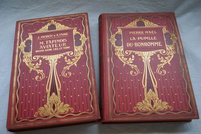 null Lot de deux livres : Jaquin et Fabre "Monsieur Tapinois, aviateur" Hachette,...