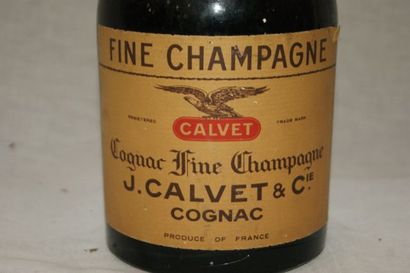 null 1 bouteille de Cognac Fine Champagne, Calvet. Haut.: 32 cm