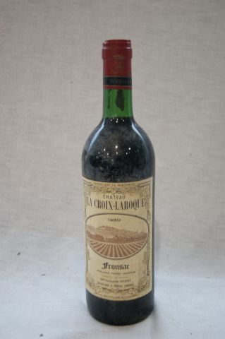 null 1 bouteille de Fronsac; Château La Croix-Laroque, 1980 (LB).