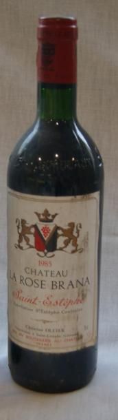 null 1 bouteille de Saint Estèphe, Château La Rose Brana, 1985 (els, LB)