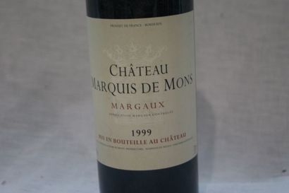 null 1 bouteille de Margaux, Château Marquis de Mons, 1999.