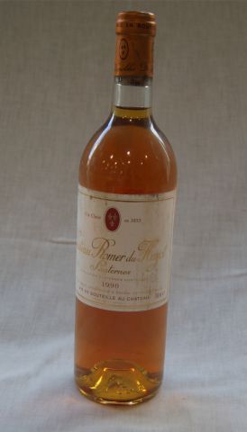 null 1 bouteille de Sauternes, Château Romer du Hayot, 1990. (els)