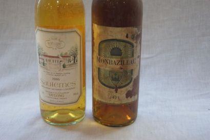 null 1 bouteille de Monbazillac, 1971 (esa, LB, capsule abîmée) On y joint une bouteille...