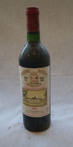 null 1 bouteille de Margaux, Château Dauzac, 1983.