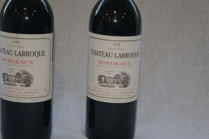 null 2 bouteilles de Château Larroque, 1998.