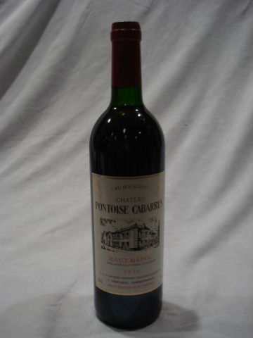null 1 bouteille de Haut Médoc, Château Pontoise Cabarrus, 1996?