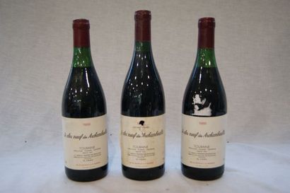 null 3 bouteilles de Tourraine, Les Clos Neufs des Archambaults, 1989. (LB)