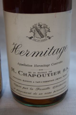 null 2 bouteilles de Hermitage, Chapoutier, 1982.