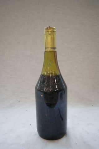 null 1 bouteille de vin rouge sans étiquette, Chateauneuf du Pape (?, porte la devise...