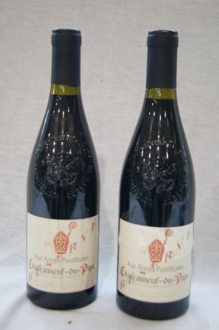 null 2 bouteilles de Chateauneuf-du-Pape, Aux armes pontifcales, 2016.