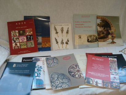 null Lot de catalogues de ventes, dont Rossini, Piasa, Ader, Audap-Mirabeau ...
