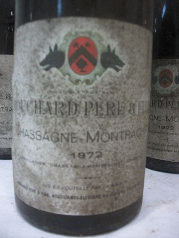 null 5 bouteilles de Chassagne-Montrachet, Bouchard Père et Fils (1972), (esa, LB...