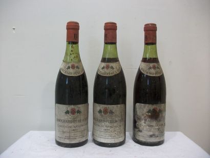 null 3 bouteilles de Chassaigne-Montrachet, Bouchard Père et Fils (1972), (esa, LB...