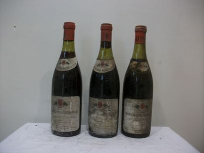 null 3 bouteilles de Côte de Nuits Villages (1971), Bouchard Père et Fils, (esa,...