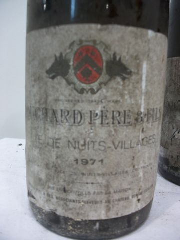 null 3 bouteilles de Côte de Nuits Villages (1971), Bouchard Père et Fils, (esa,...