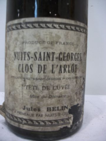 null 1 bouteille de Nuits Saint Georges, Clos de l'Arlot, tête de cuvée (1970), (esa,...