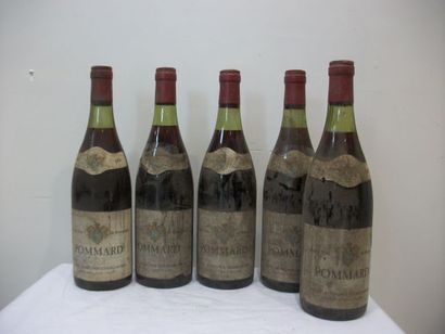 null 5 bouteilles de Pommard, Regis Rossignol-Changarnier (1976), (ets, B et LB)