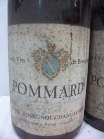 null 5 bouteilles de Pommard, Regis Rossignol-Changarnier (1976), (ets, B et LB)