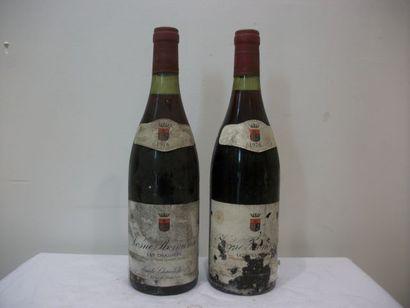 null 2 bouteilles de Vosne Romanée, Les Chaumes, Emile Chandesais (1976), (esa, ...