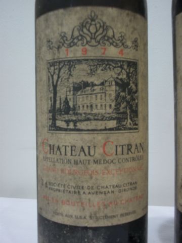 null 2 bouteilles de Haut Médoc, Château Citran (1974), (es, LB)