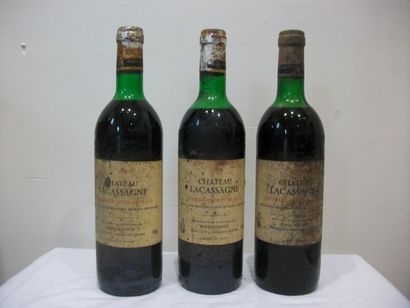 null 3 bouteilles de Premières Côtes de Blaye, Château Lacassagne (1976), (es, B...