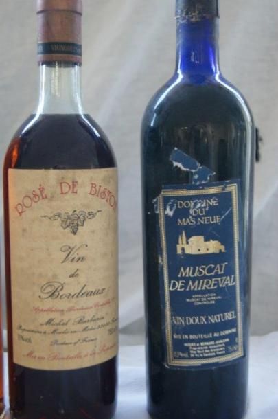 null Lot de 6 bouteilles : Sauvignon de l'Ile d'Oléron, Mercurey Blanc 1972 (niveau...