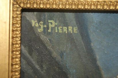 null ECOLE FRANCAISE DU XXe " vue de Venise" huile sur panneau , signé Pierre , daté...