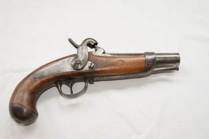 null Petit pistolet règlementaire de gendarmerie (?), modèle 1842. Manufacture nationale...