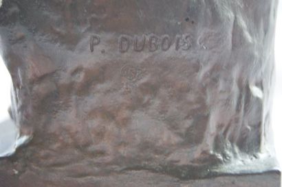null DUBOIS Paul, 1827-1905 
Charité 
Bronze patiné.
Signé à l'arrière, marqué "...