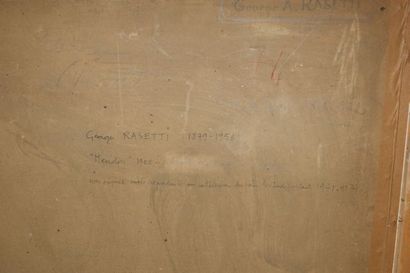 null Attribué à Georges RASETTI (1879-1956) "Meudon" Huile sur carton. Vers 1900....