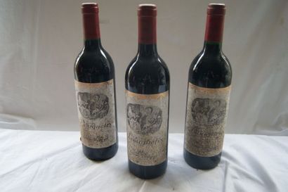 null 3 Bouteilles de Bordeaux Baron Philippe Bouquetin 1990,es.