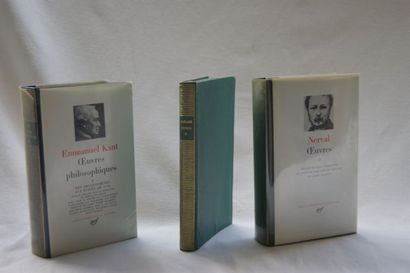null Bibliothèque de La Pléiade, Lot de 3 volumes : Kant "Oeuvres philosophiques"...