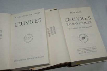 null Bibliothèque de La Pléiade, Lot de 2 volumes : Saint Exupéry "Oeuvres" (1953)...