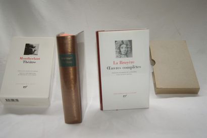 null Bibliothèque de La Pléiade, Lot de deux volumes : La Bruyère "Oeuvres complètes"...