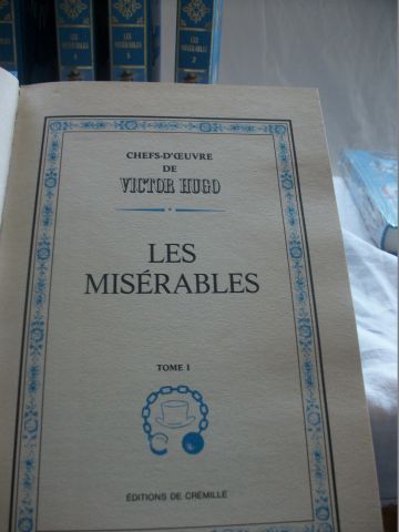 null Victor HUGO "Les Misérables" De Crémille, 1991. 6 tomes. (+ 1 second exemplaire...