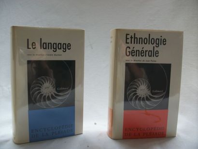 null Encyclopédie de La Pléiade, Lot de 2 volumes "Langag" (1968) - "Ethnologie générale"...