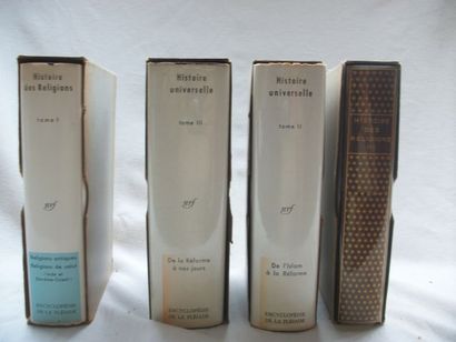 null Encyclopédie de La Pléiade, 4 volumes : Histoire des Religions (tome 1 (1970)...