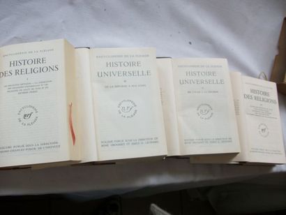 null Encyclopédie de La Pléiade, 4 volumes : Histoire des Religions (tome 1 (1970)...