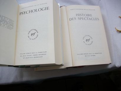 null Encyclopédie de La Pléiade, Lot de 2 volumes : Psychologie (1987) et "Histoire...