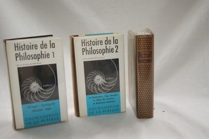 null Encyclopédie de La Pléiade, "Histoire de la Philosophie", tome 1 (1970), tome...