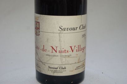 null 1 bouteille de Côtes de Nuits Villages, Savour Club, 1974.