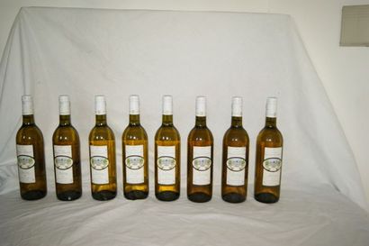 null 8 bouteilles de Bordeaux Blanc, Château Roques Mauriac, 2005.