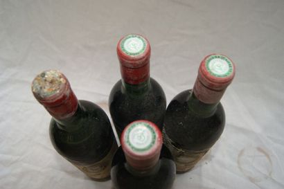 null 4 bouteilles de Saint Emilion, Baronnat, 1970 (esa, LB et B, capsules abîmé...