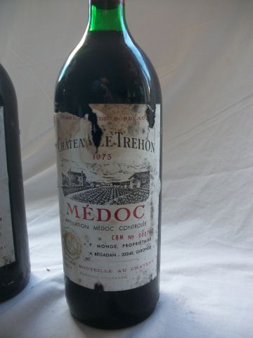 null 3 Magnums (1.5l) Château le Trehon, Médoc 1975 (LB, esla)