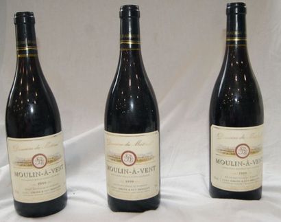 null 3 bouteilles de Moulin à Vent, domaine du Matinal, 1999.