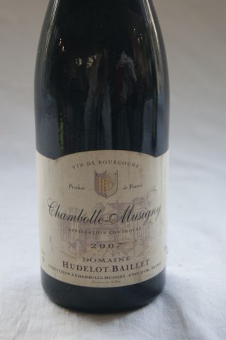 null 1 bouteille de Chambolle Musigny, Domaine Hudelot-Baillet, 2007