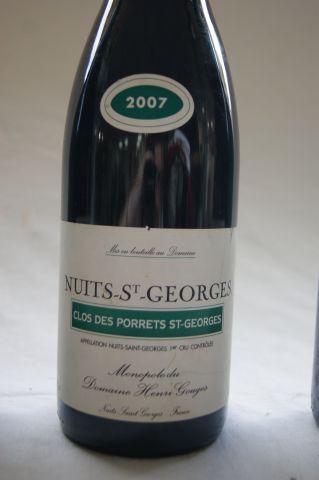 null 4 bouteilles de Nuits Saint-Georges, Clos des Porrets, Domaine Henri Gouges,...